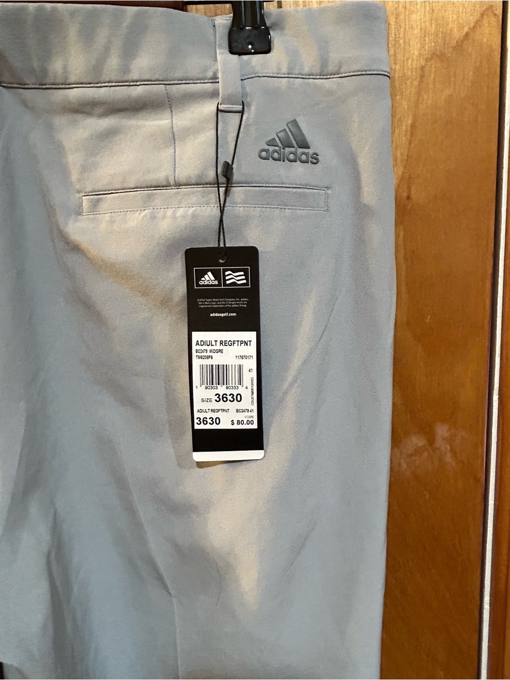 Adidas Men’s Ultimate365 Golf Pants Gray Size 36x30 NWT Performance Stretch - Picture 6 of 11